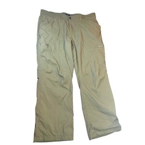 George Cargo Snow Winter Pants Green Mens Size 42x30 Zip Pockets
